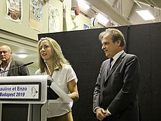 Remise médaille Pauline Ranvier et Enzo Lefort (CEMVS) - Agrandir l'image (fenêtre modale)