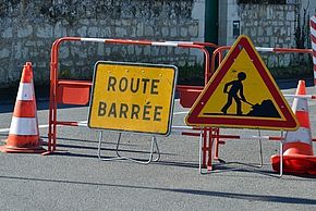 Travaux, route barrée - Agrandir l'image