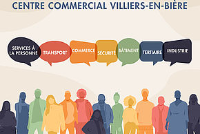 Affiche du Forum de l'Emploi de Villiers-en-Bière, mercredi 22 mars 2023