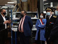 Visite ministérielle du Secrétaire d'État au Ministère de la Cohésion des territoires, chargé de la Ruralité, Joël Giraud du lundi 1er mars 2021. - Agrandir l'image (fenêtre modale)